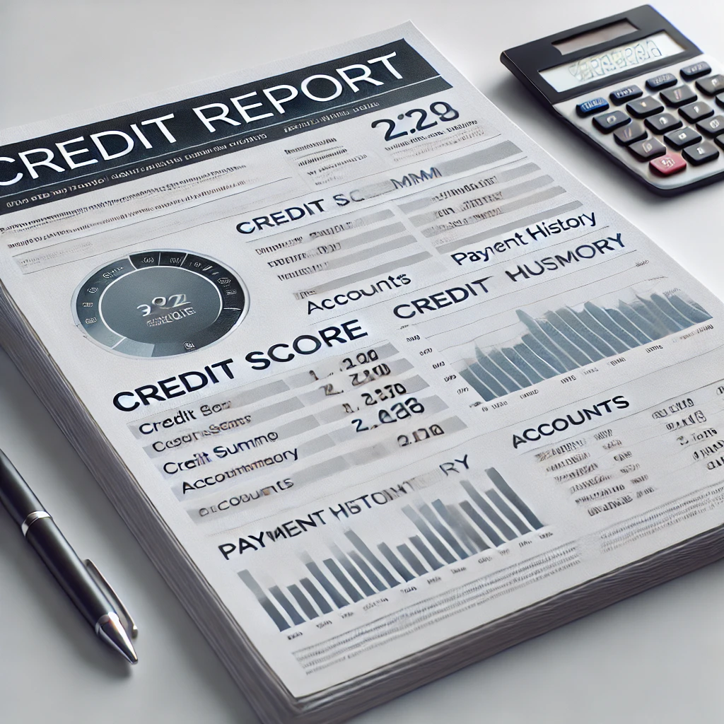 Novelty Fake Credit Report