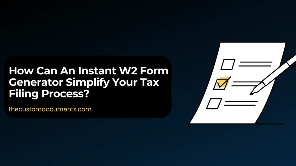 Simplify Your Tax Filing Process