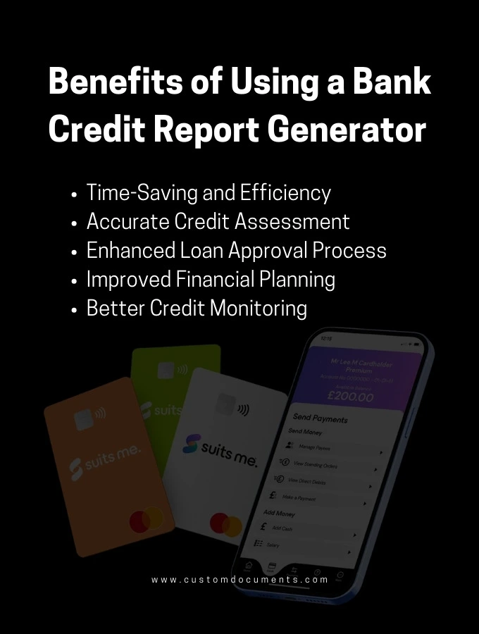 Benefits of Using a Bank Credit Report Generator