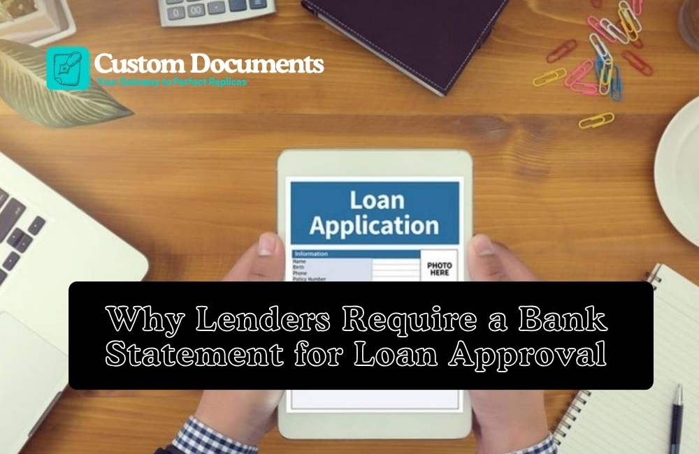 Lenders Require a Bank Statement for Loan Approval